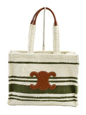 Celine Terry Cloth Cabas Thais tote bag #202-64